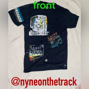 Patchwork Basquiat Style T-Shirt